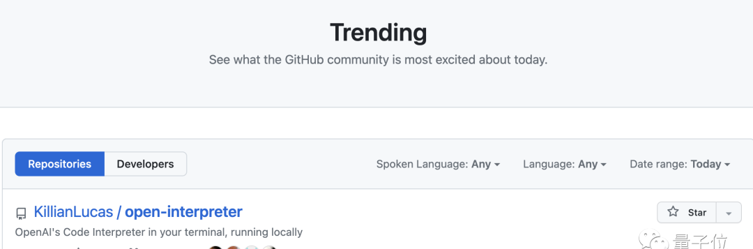 GitHub热榜登顶：开源版GPT-4代码解释器，可安装任意Python库，本地终端运行
