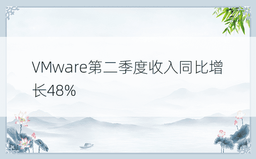 VMware第二季度收入同比增长48% 