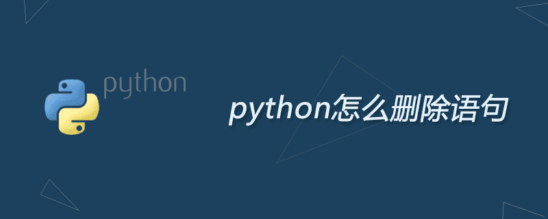 如何在Python中删除语句