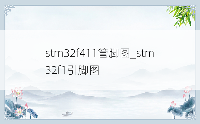 stm32f411管脚图_stm32f1引脚图