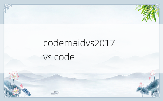 codemaidvs2017_vs code